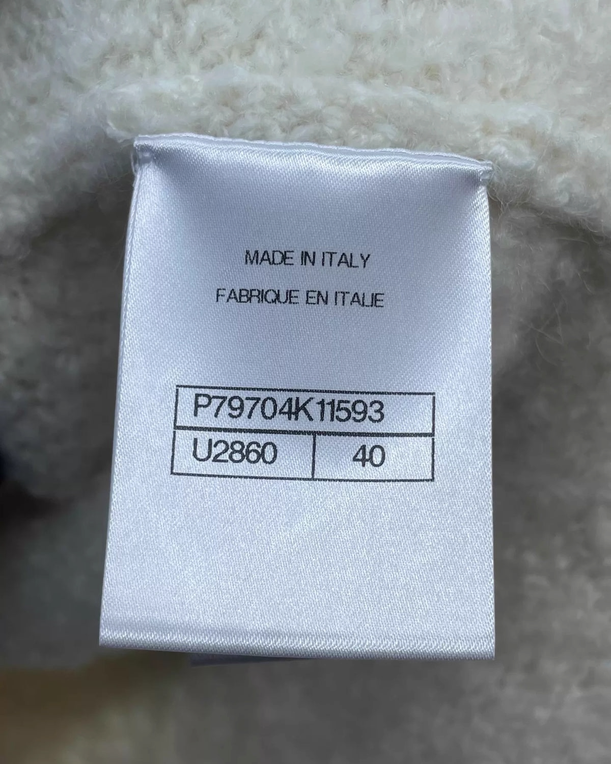 Chanel 25N Half-Zip Sweater