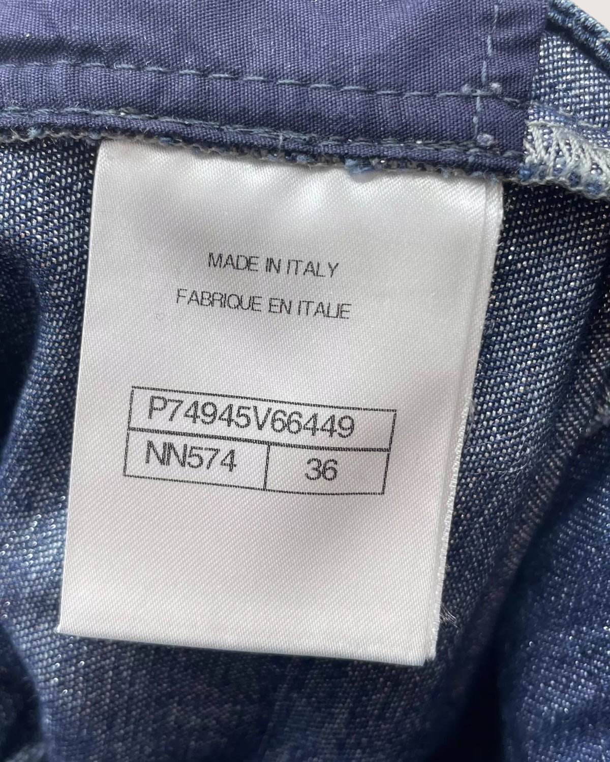 Chanel 23S Belted Wide-Leg Denim Jeans