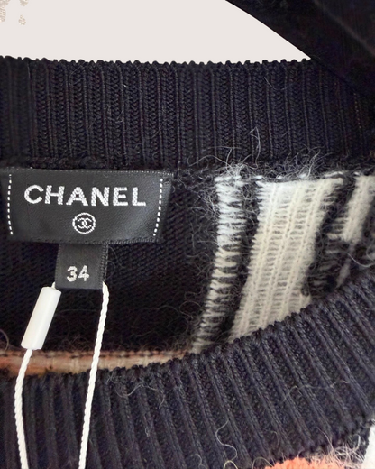 Chanel 22A Plaid Sweater