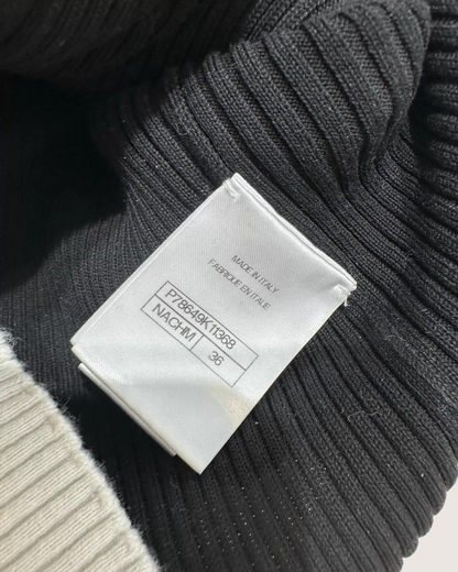 Chanel 25C Hooded Half-Zip Short-Sleeve T-Shirt