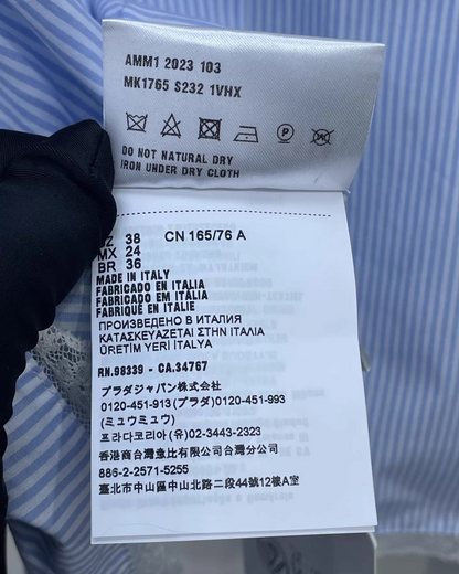 Miu Miu SS23 Striped Cotton Shirt