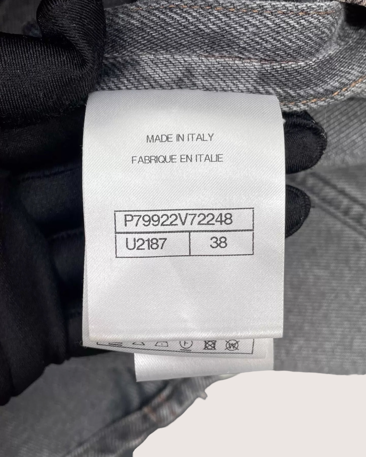 Chanel 25A Camellia Denim Jacket