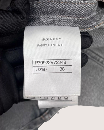Chanel 25A Camellia Denim Jacket