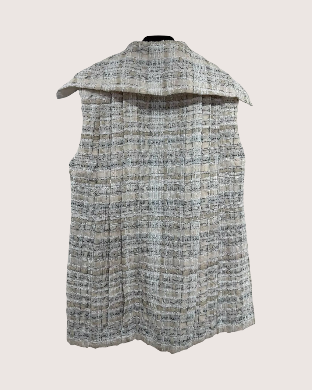 Chanel 22C Silk Tweed Vest
