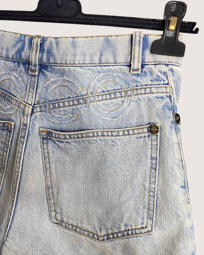 Chanel 20P Coco Denim Mini Shorts
