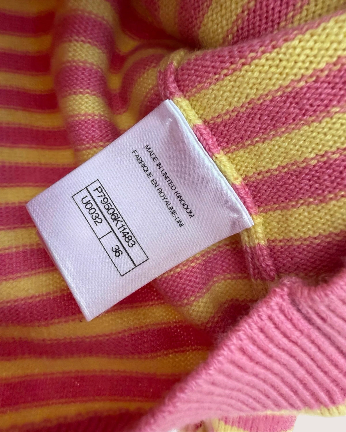 Chanel 25S Striped Cardigan