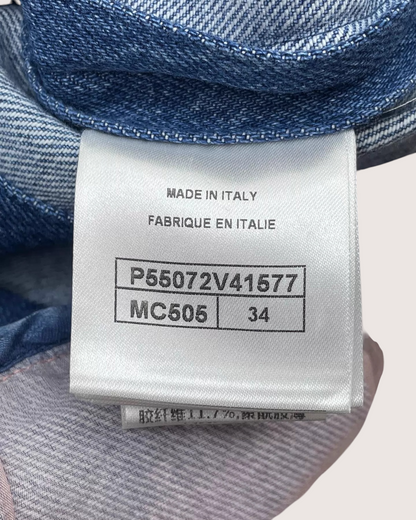 Chanel 17K Mid-Length Denim Skirt