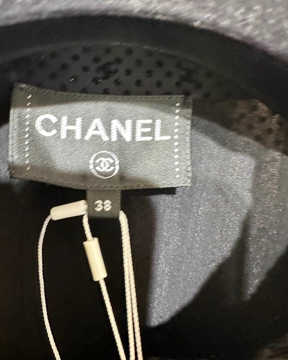 Chanel 24B CC Logo Polkadot Shirt