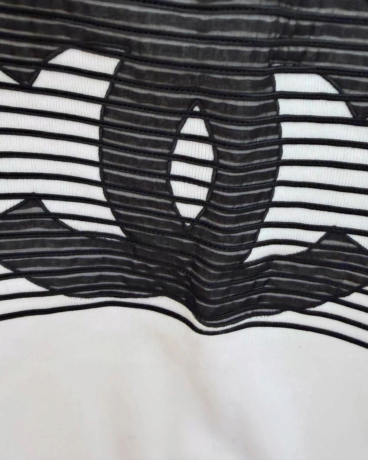Chanel 24S CC Logo Striped Tank Top