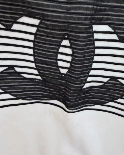 Chanel 24S CC Logo Striped Tank Top