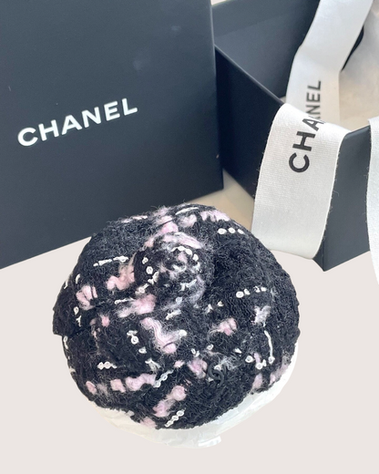 Chanel 25B Sequin Camellia Brooch
