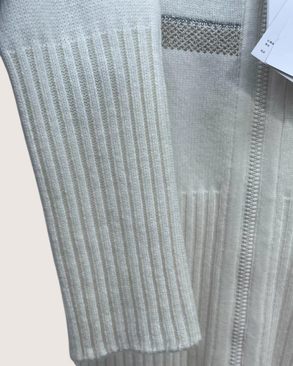 Christian Dior DiorAlps Mock Neck Zip-Up Cardigan