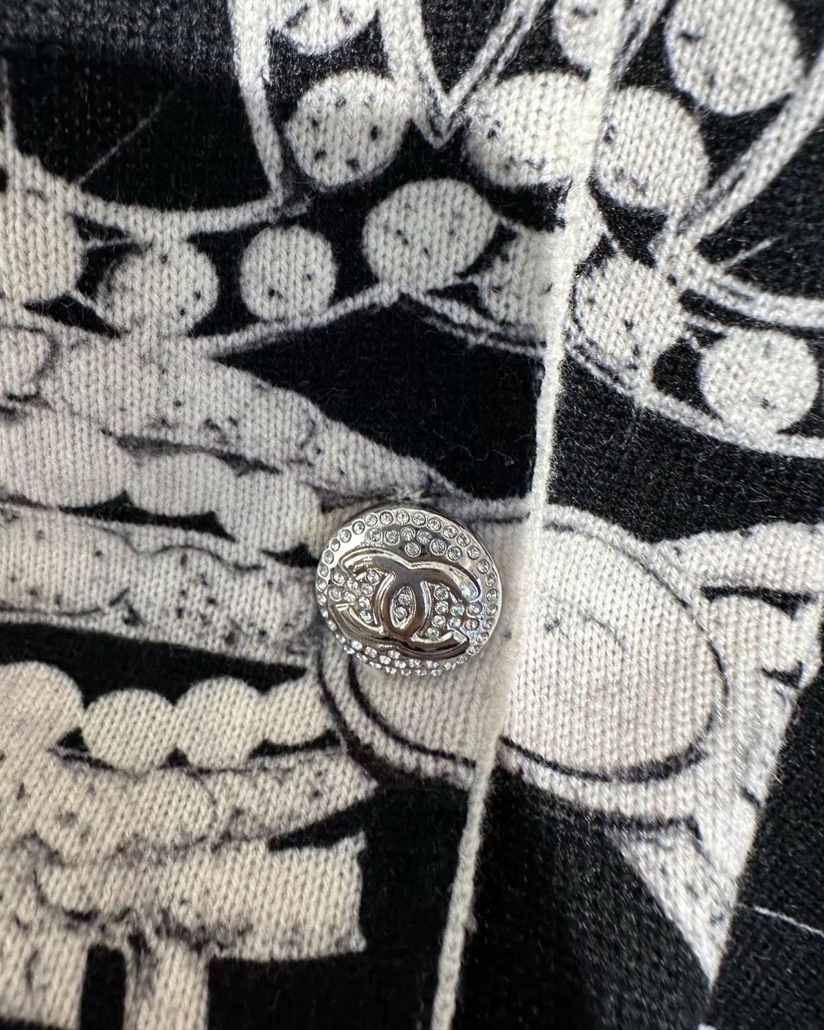 Chanel 23N Logo Cashmere Cardigan