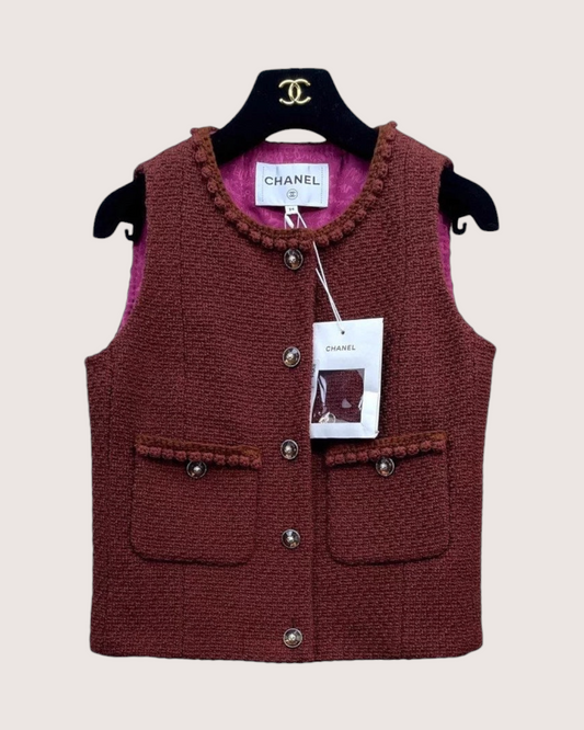 Chanel 24A Tweed Vest