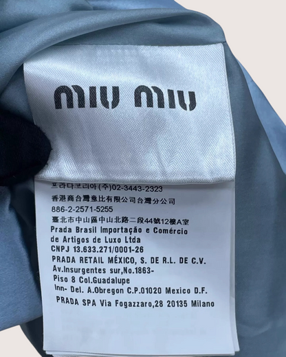 Miu Miu Crystal Embellished Crop Top