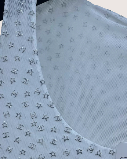 Chanel 24C CC Star-Pattern Tank Top