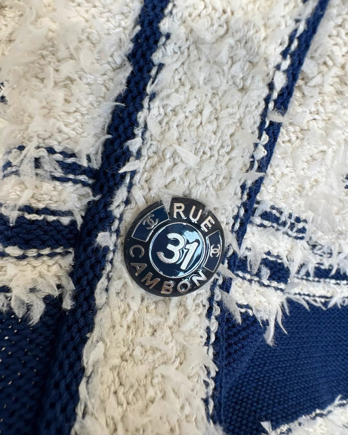 Chanel 19P Varsity CC Logo Cardigan