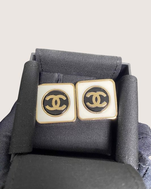 Chanel Square CC Earrings
