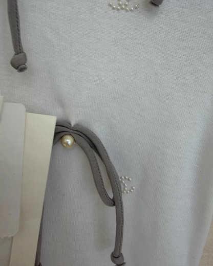 Chanel 25P Bow Short-Sleeve Top