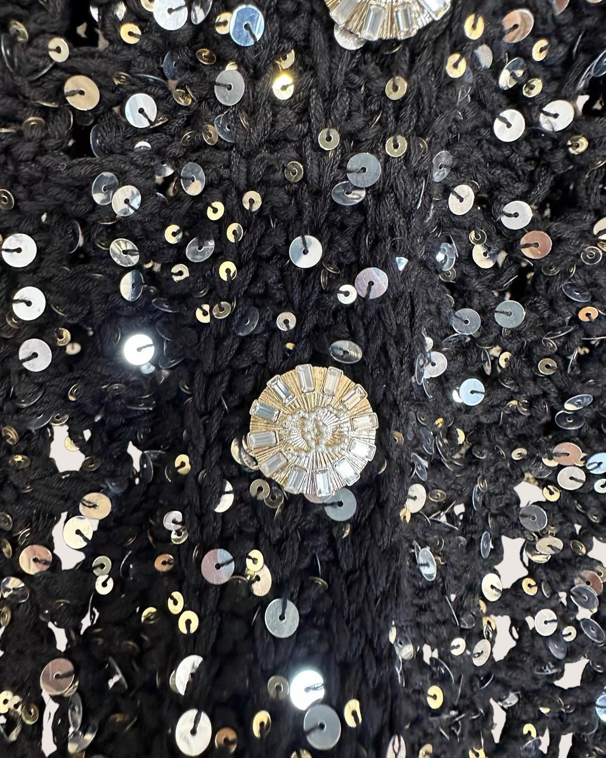 Chanel 23C Sequin Cardigan