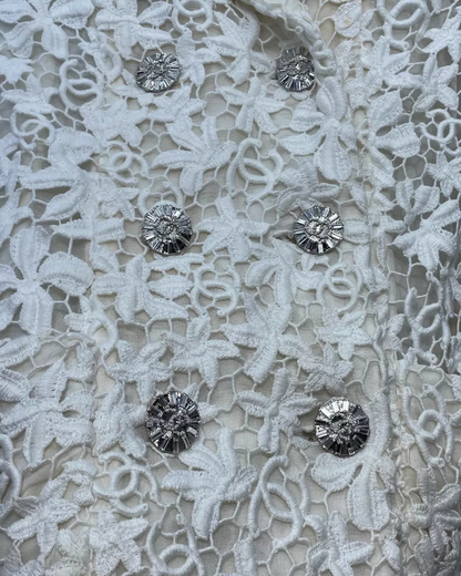 Chanel 23C Embroidered Blazer Jacket