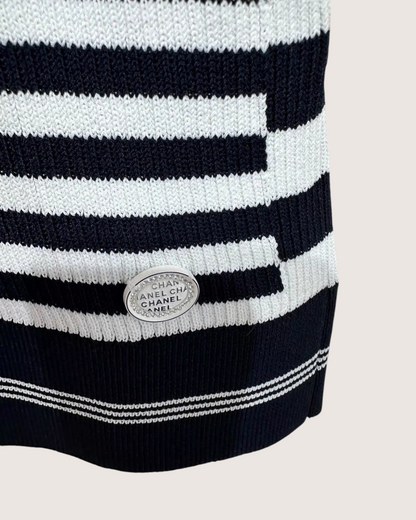Chanel 23C Striped Tank Top