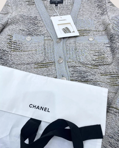 Chanel 25B Sequin Cashmere Cardigan