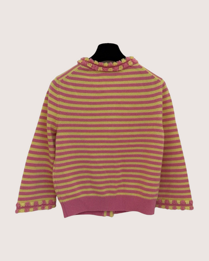 Chanel 25S Striped Cardigan