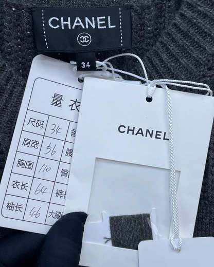 Chanel 24A Camellia Cashmere Cardigan