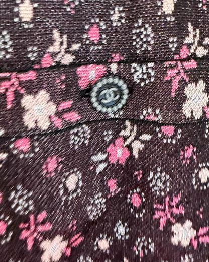 Chanel 24B Floral Wide-Leg Trousers