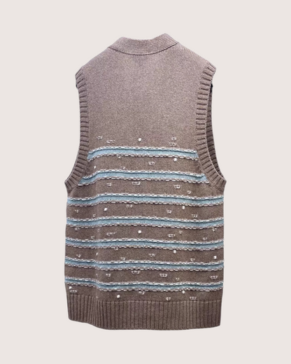 Chanel 24K Knit Striped Vest