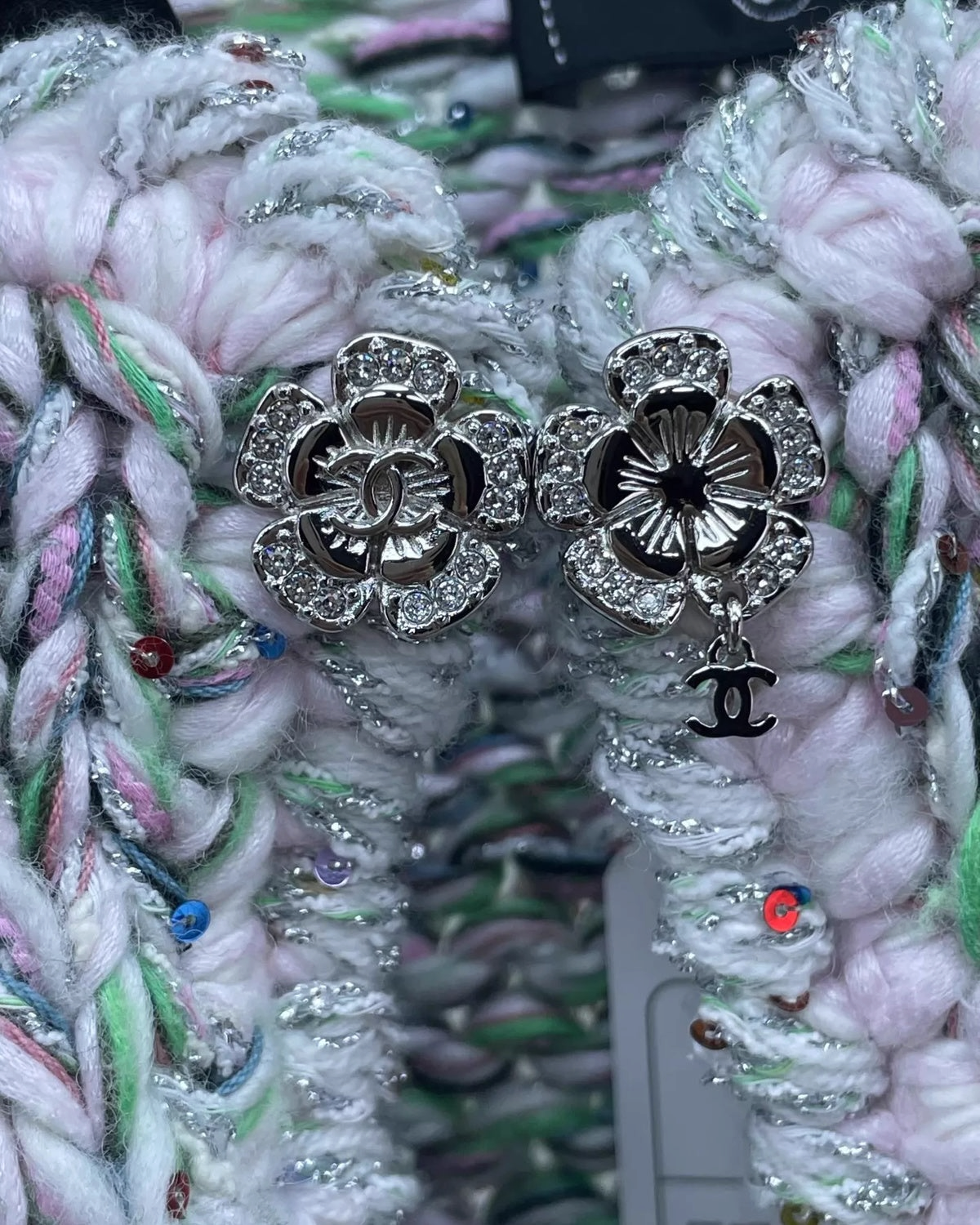Chanel 25B Sequin Tweed Jacket