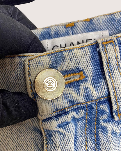 Chanel 20P Coco Denim Mini Shorts