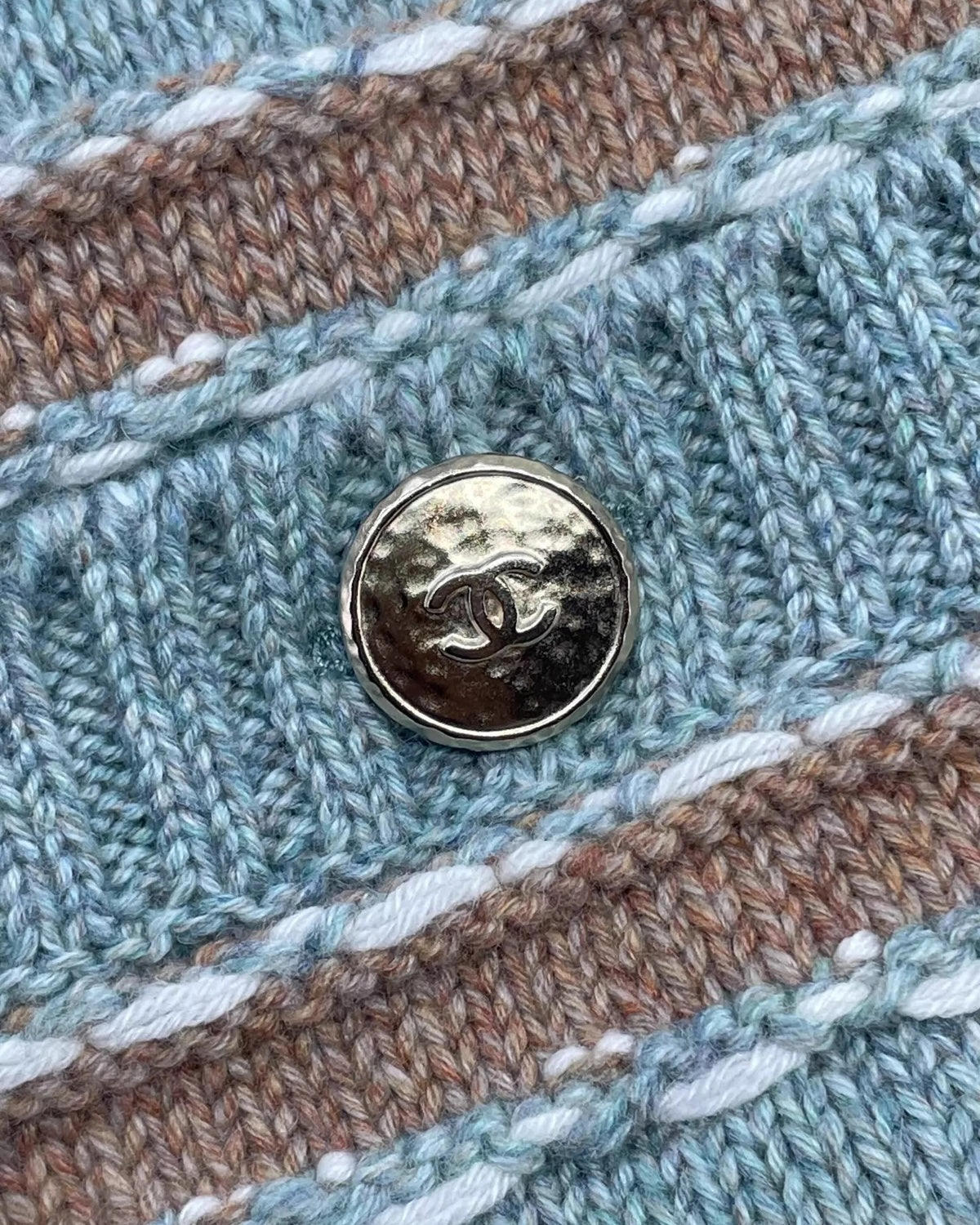 Chanel 24K Striped Cardigan