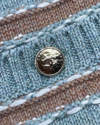 Chanel 24K Striped Cardigan