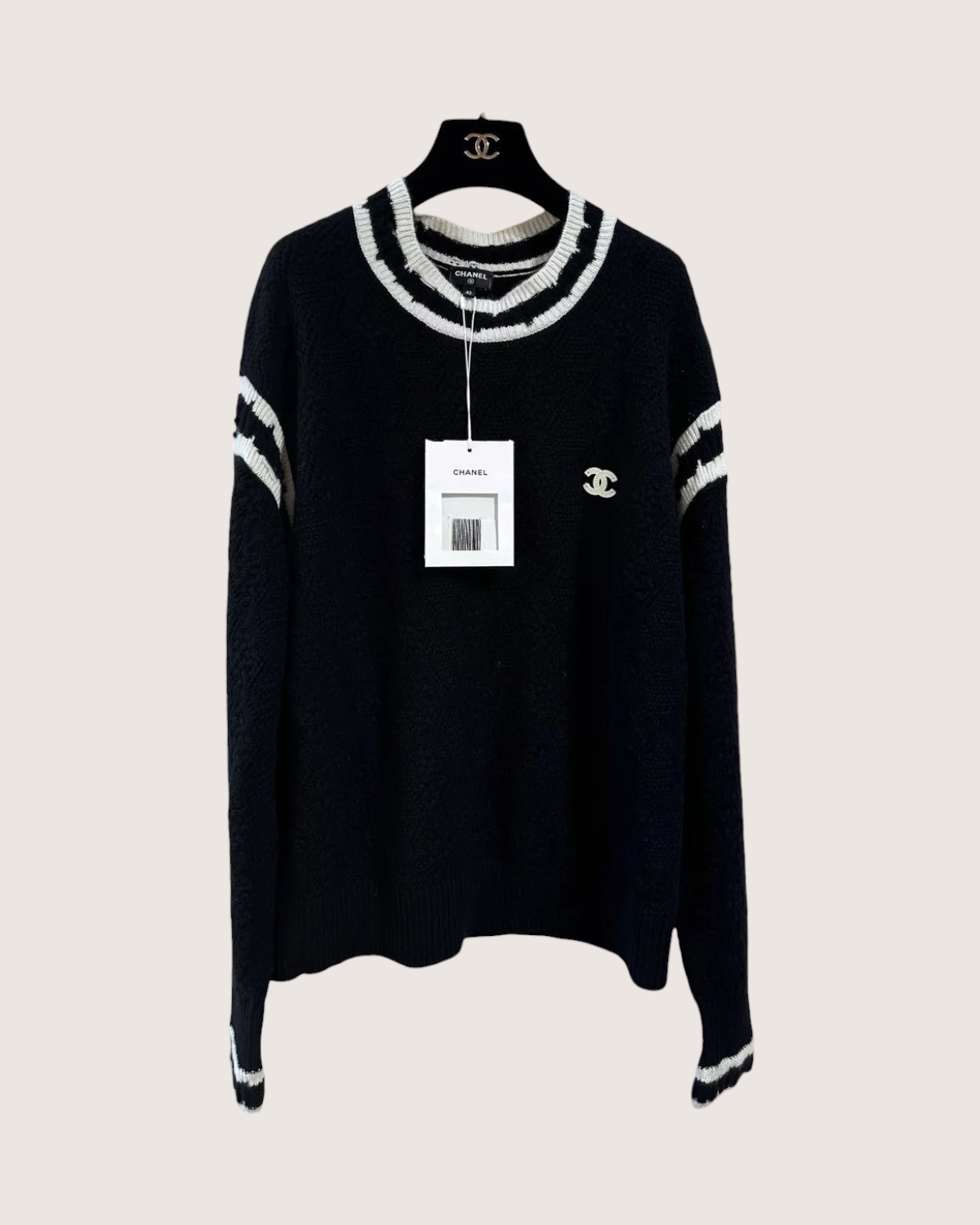 Chanel 22C CC Logo Sweater