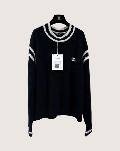 Chanel 22C CC Logo Sweater