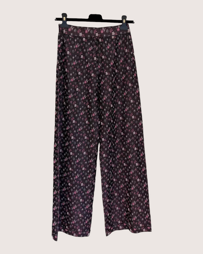 Chanel 24B Floral Wide-Leg Trousers
