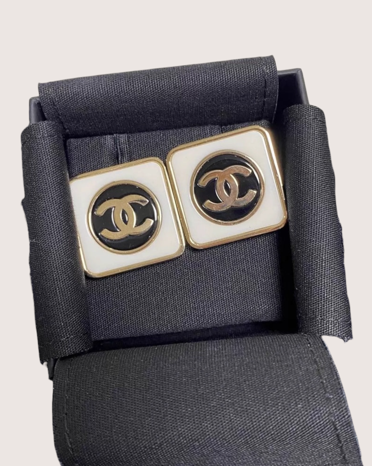 Chanel Square CC Earrings