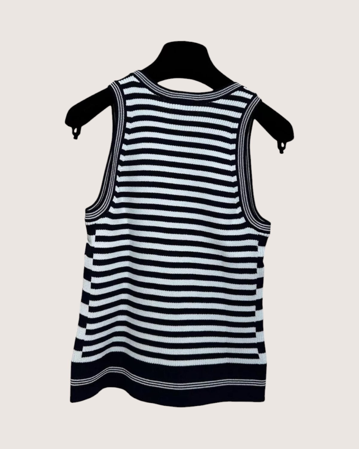 Chanel 23C Striped Tank Top