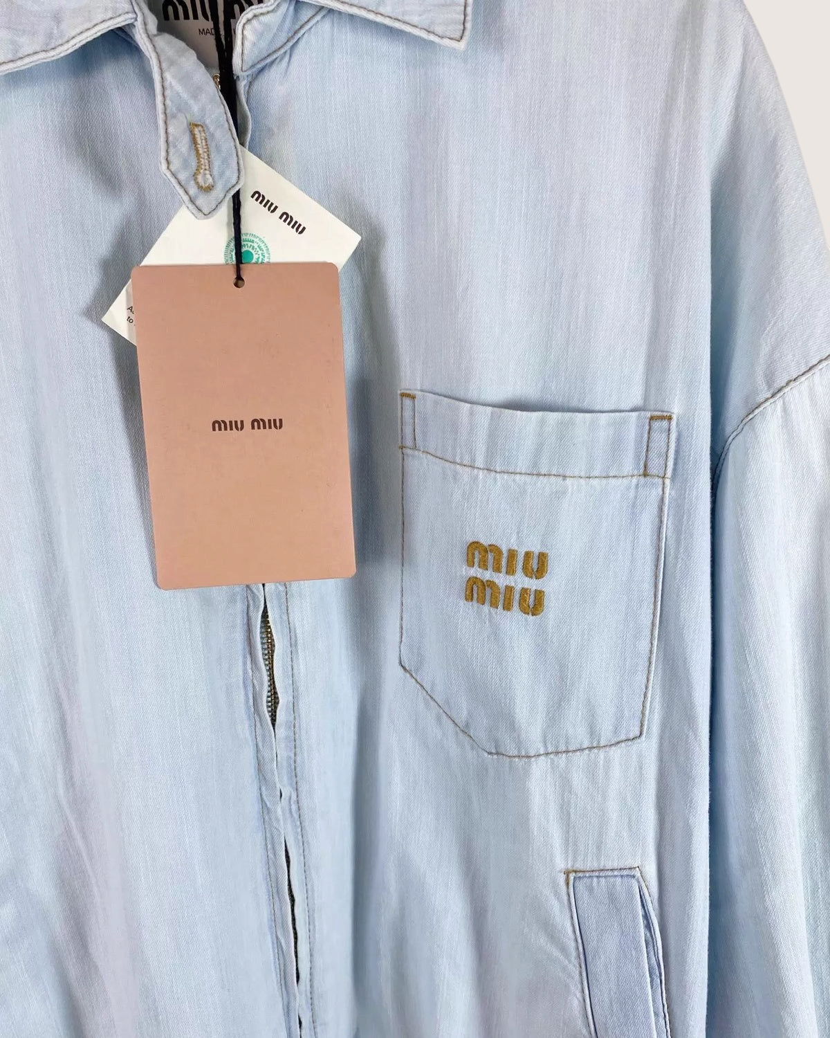 Miu Miu SS24 Denim Blouson Jacket