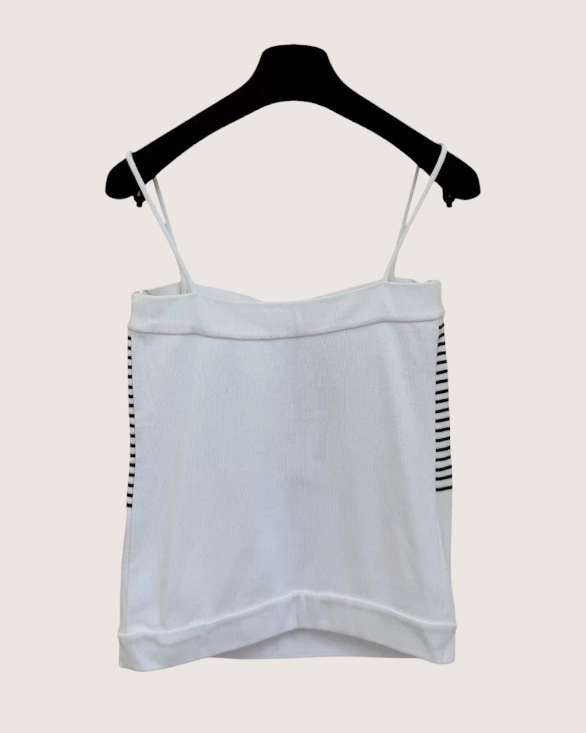 Chanel 24S CC Logo Striped Tank Top