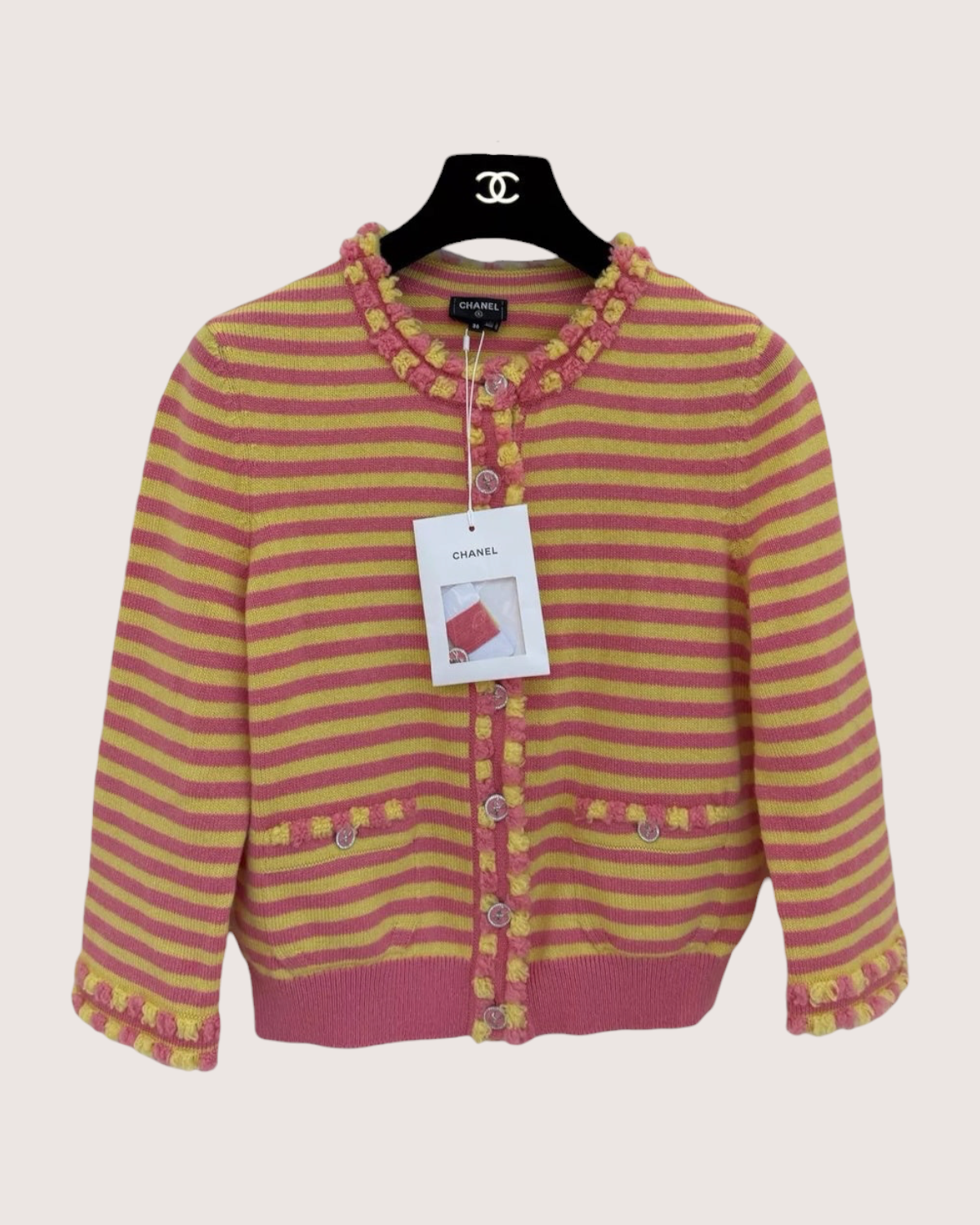 Chanel 25S Striped Cardigan