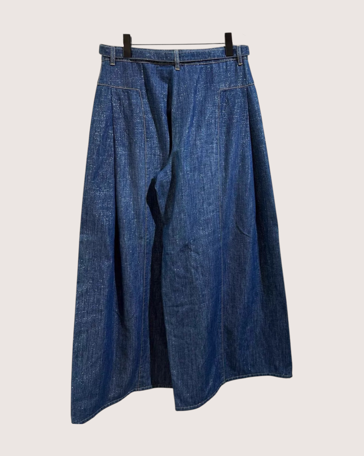 Chanel 23S Belted Wide-Leg Jeans