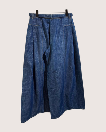 Chanel 23S Belted Wide-Leg Jeans