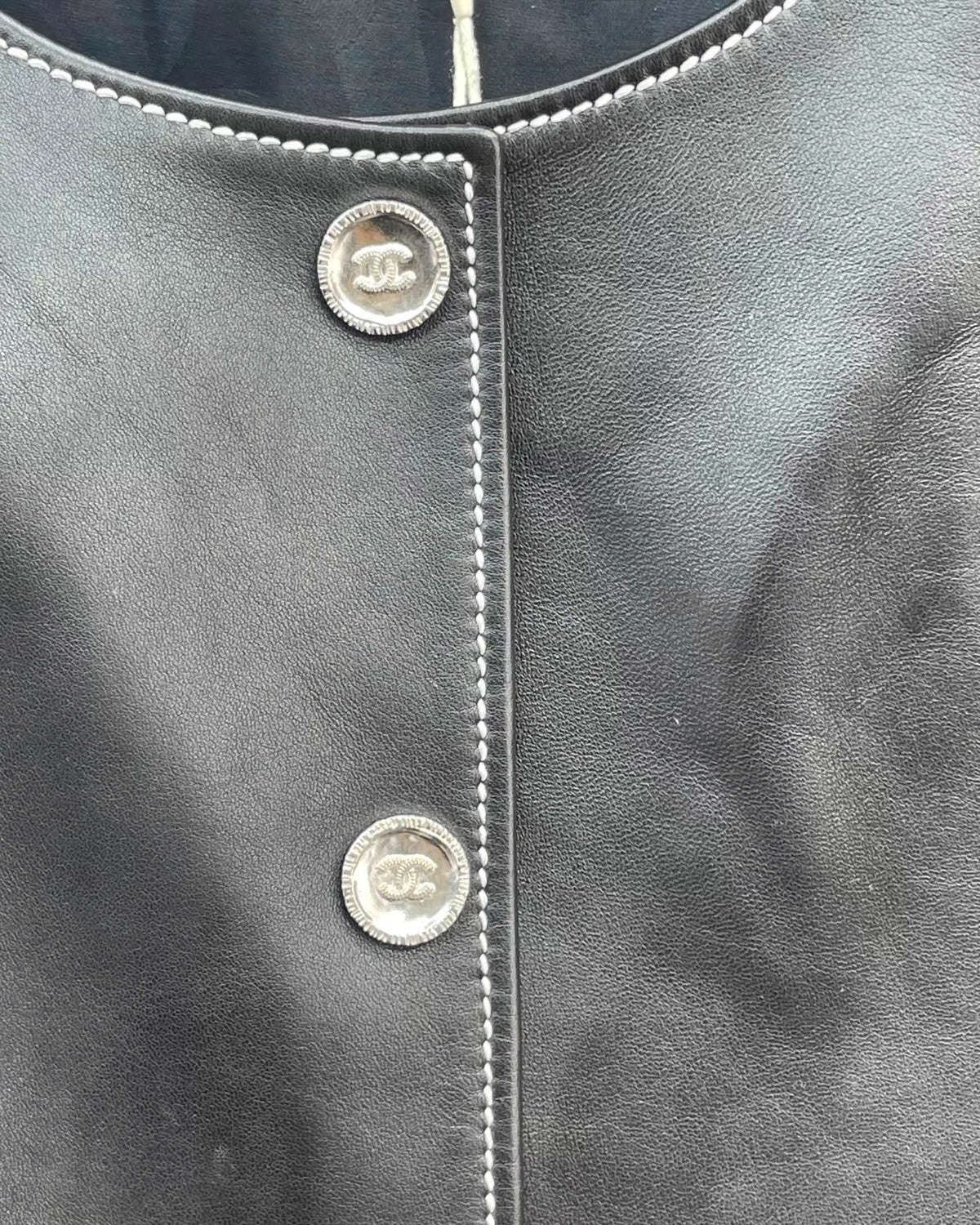 Chanel 25C Leather Vest