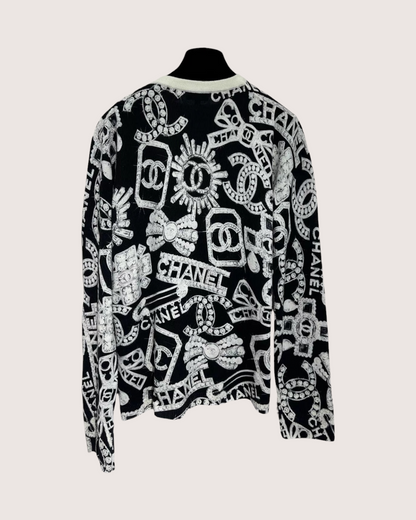 Chanel 23N Logo Cashmere Cardigan