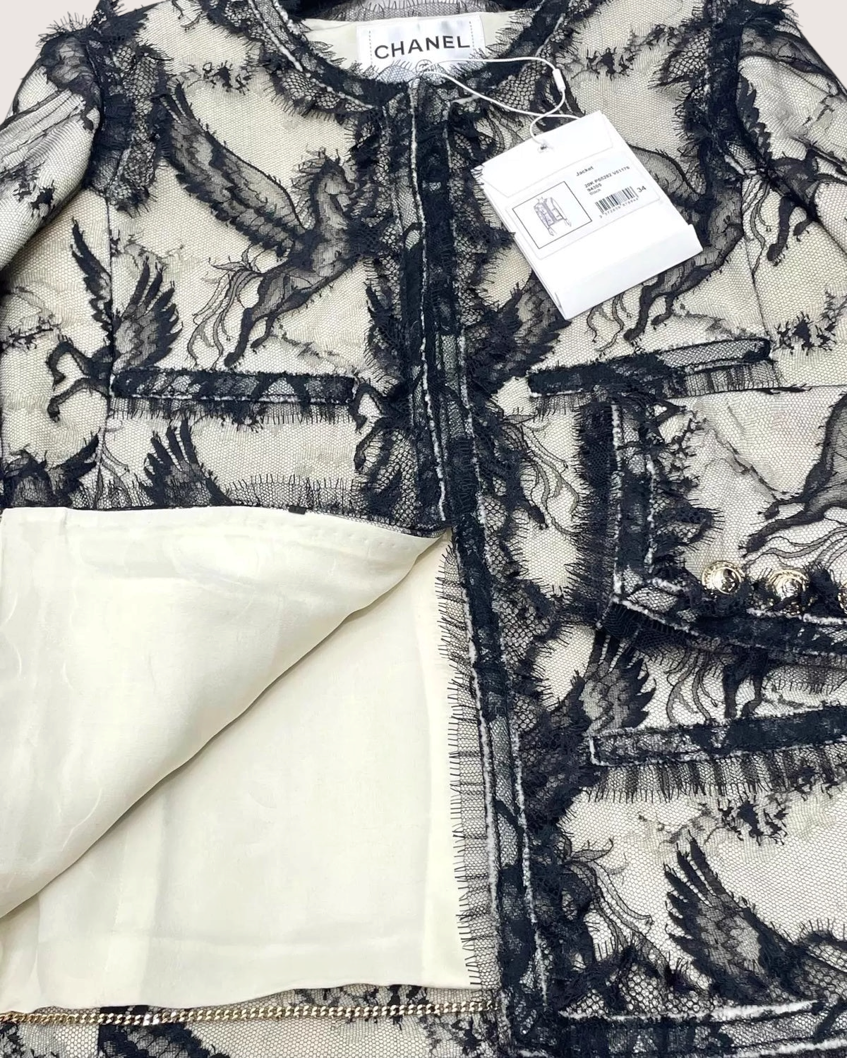 Chanel 20K Pegasus Lace Jacket
