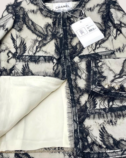 Chanel 20K Pegasus Lace Jacket