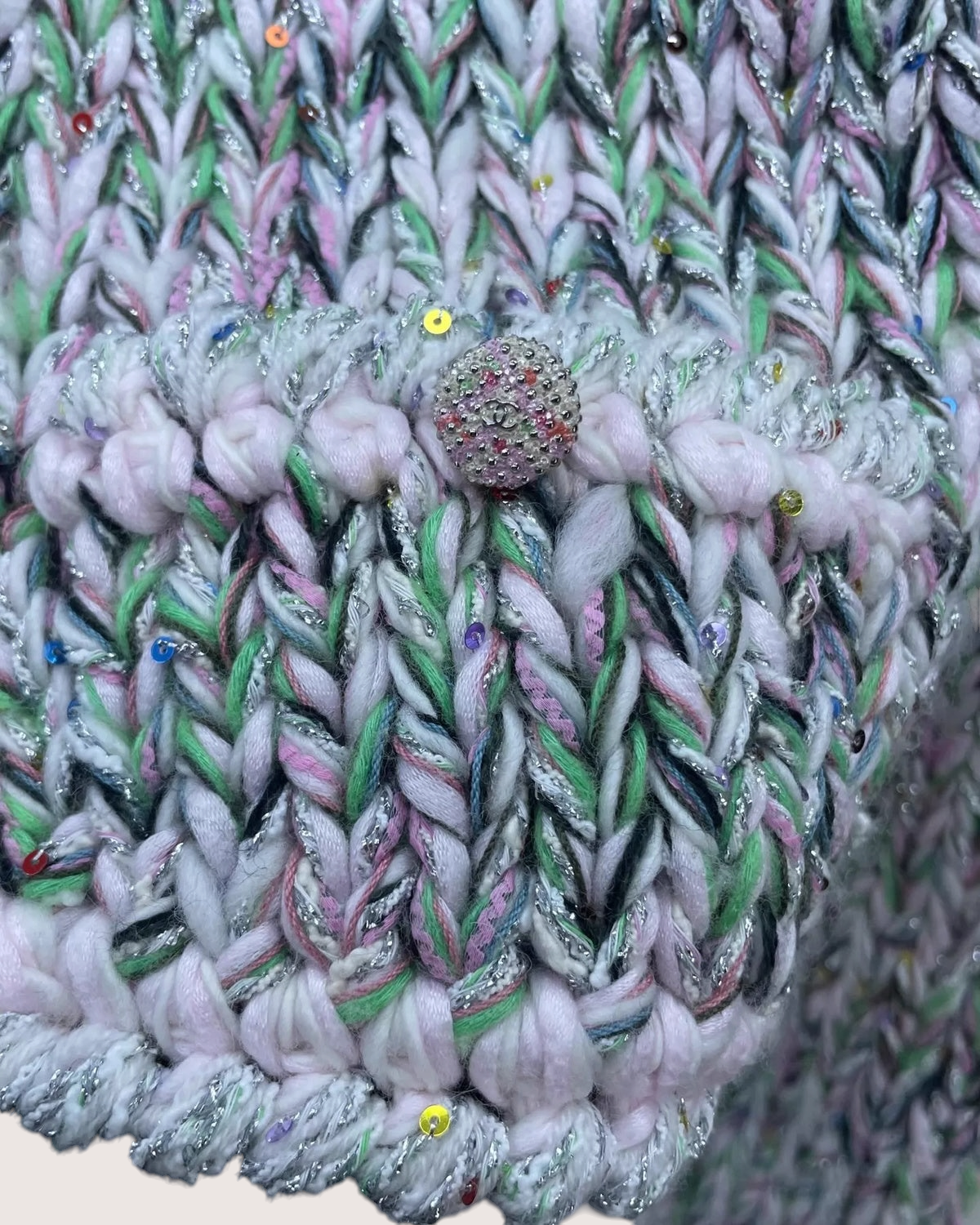 Chanel 25B Sequin Tweed Jacket